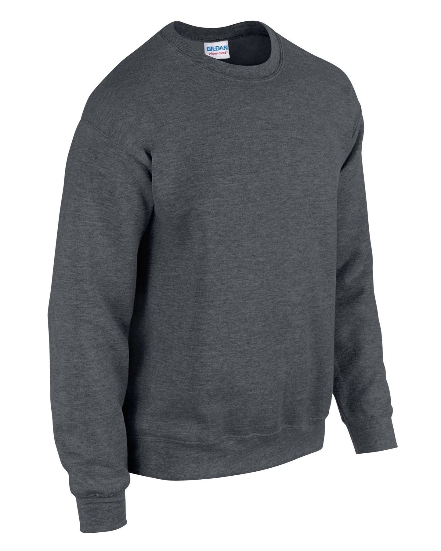 Gildan Heavy Blend Adult Crew Neck Sweatshirt Dark Heather Soft Comfort S-3XL