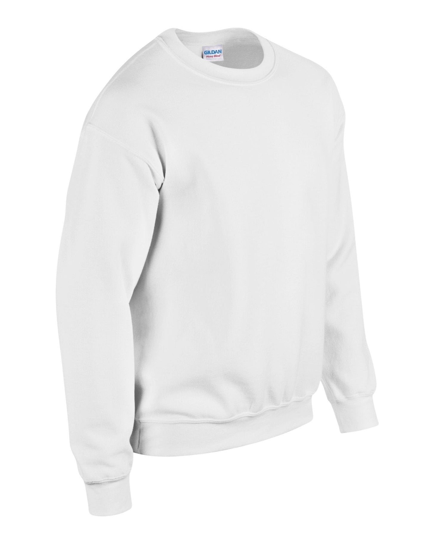 Gildan Heavy Blend Adult Crew Neck Sweatshirt White Soft Comfortable Fit