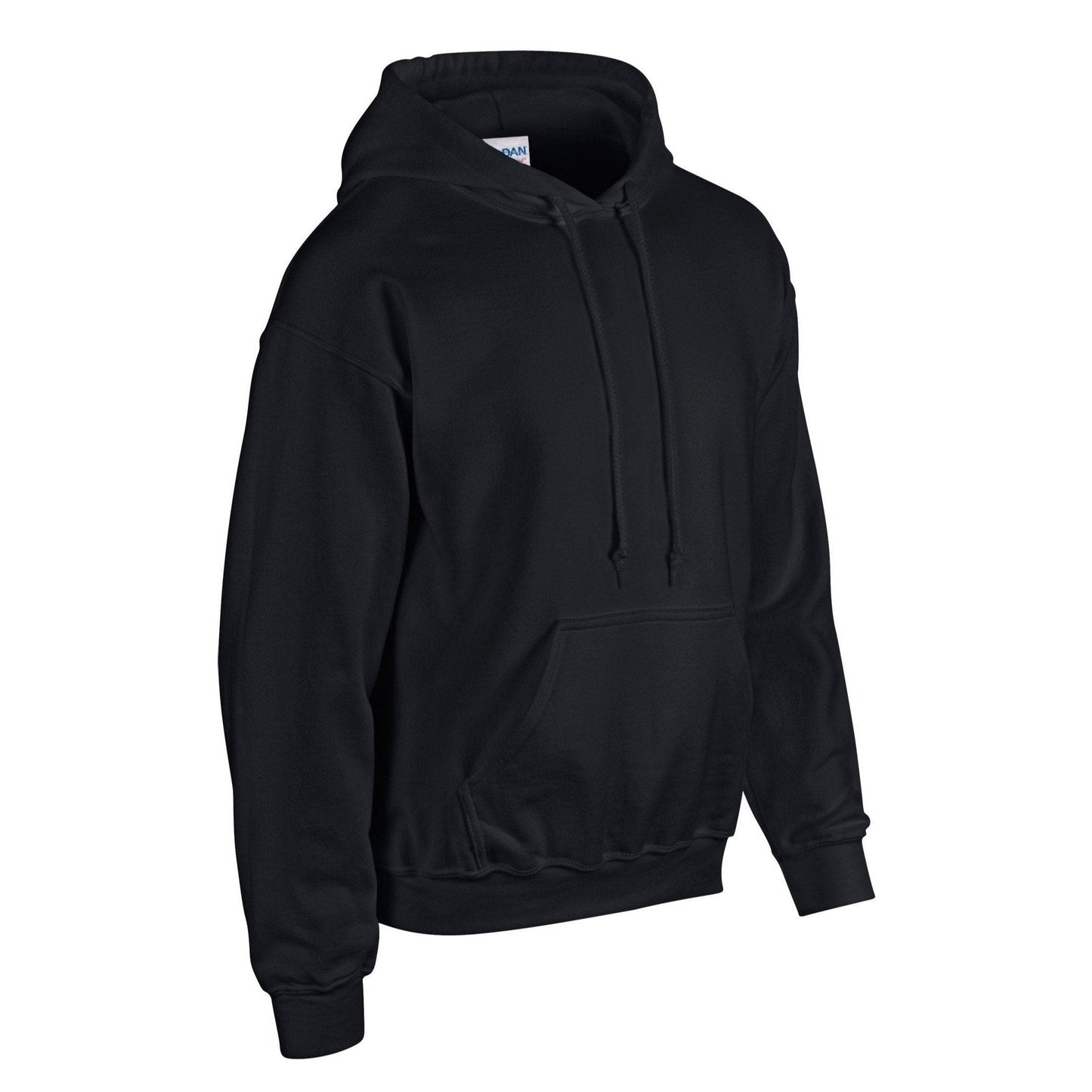 Gildan Heavy Blend Hooded Sweatshirt Black Soft Cotton-Poly Fleece Sizes S-5XL