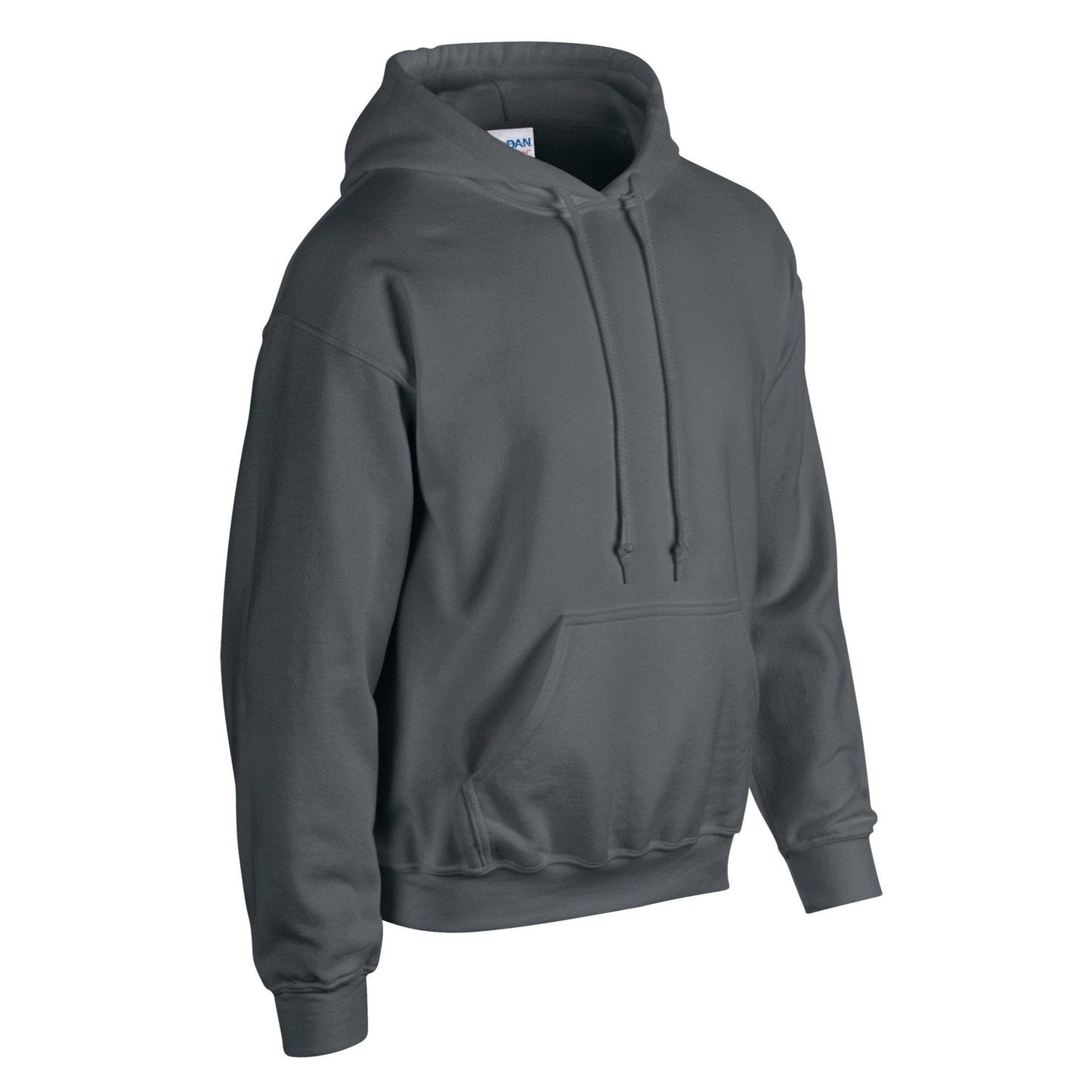 Gildan Heavy Blend Hooded Sweatshirt Charcoal Soft Cotton-Poly Fleece