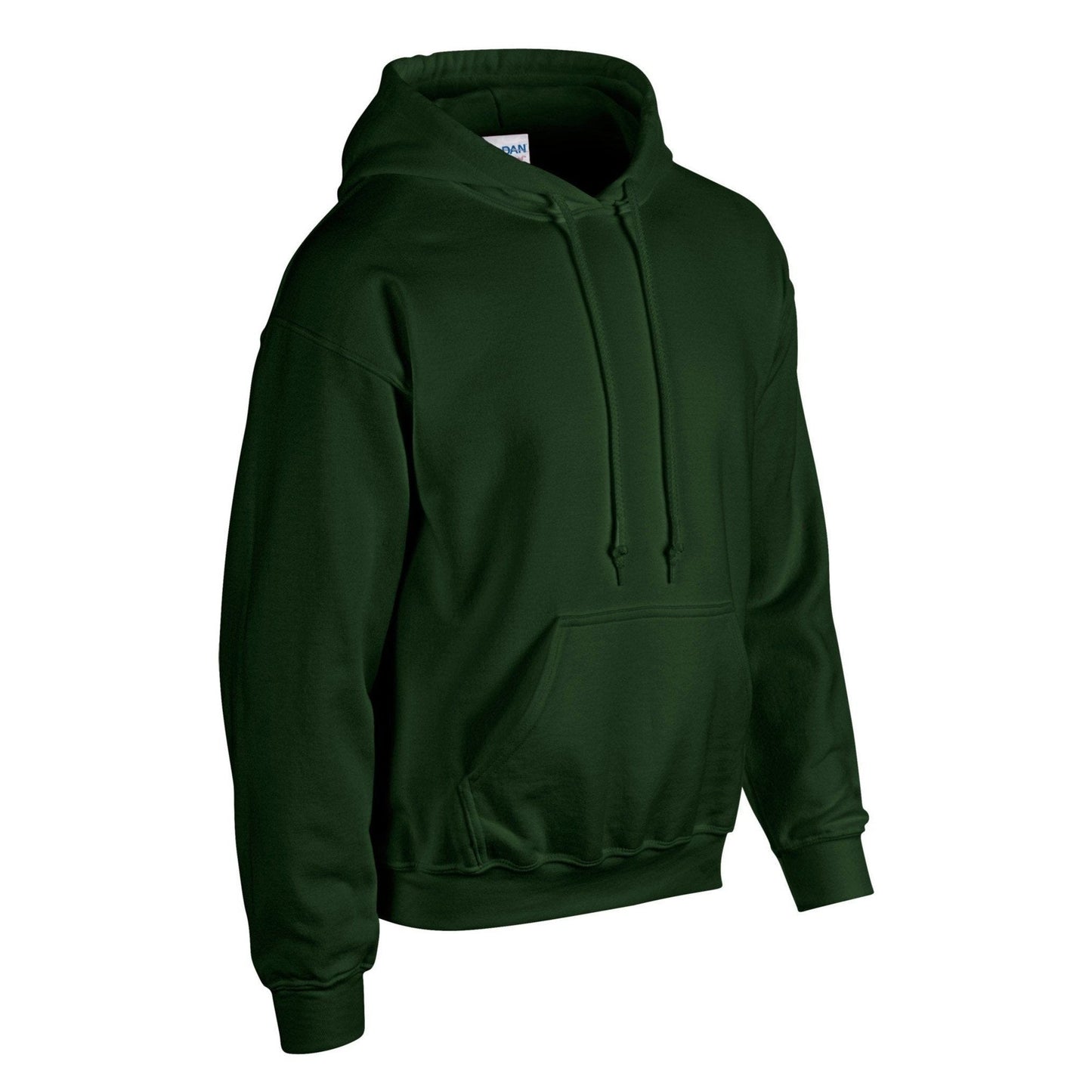 Gildan Heavy Blend Hooded Sweatshirt Forest Green Soft Cotton-Poly Fleece