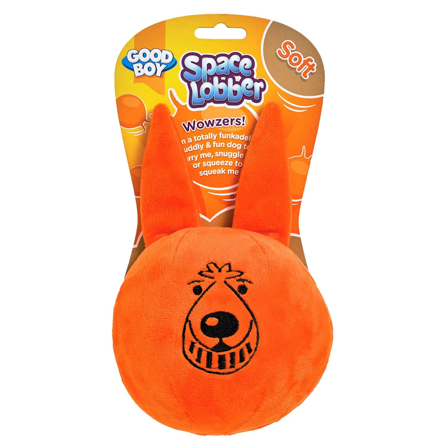 Good Boy Soft Space Lobber Dog Toy with Squeaker for Playtime Fun
