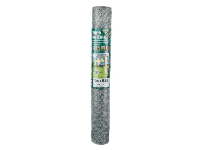 Gardman Galvanised Wire Netting 25mm Hexagon 10m x 0.9m for Garden Fencing