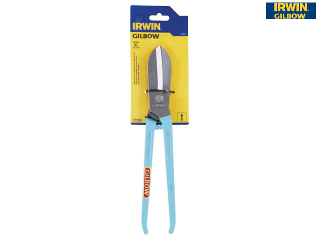 IRWIN Gilbow G245 Straight Tin Snips 300mm Durable Cutting Tool for Metal