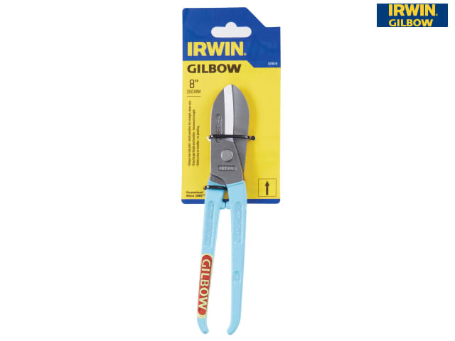IRWIN Gilbow G245 Straight Tin Snips 200mm Precision Cutting Tool