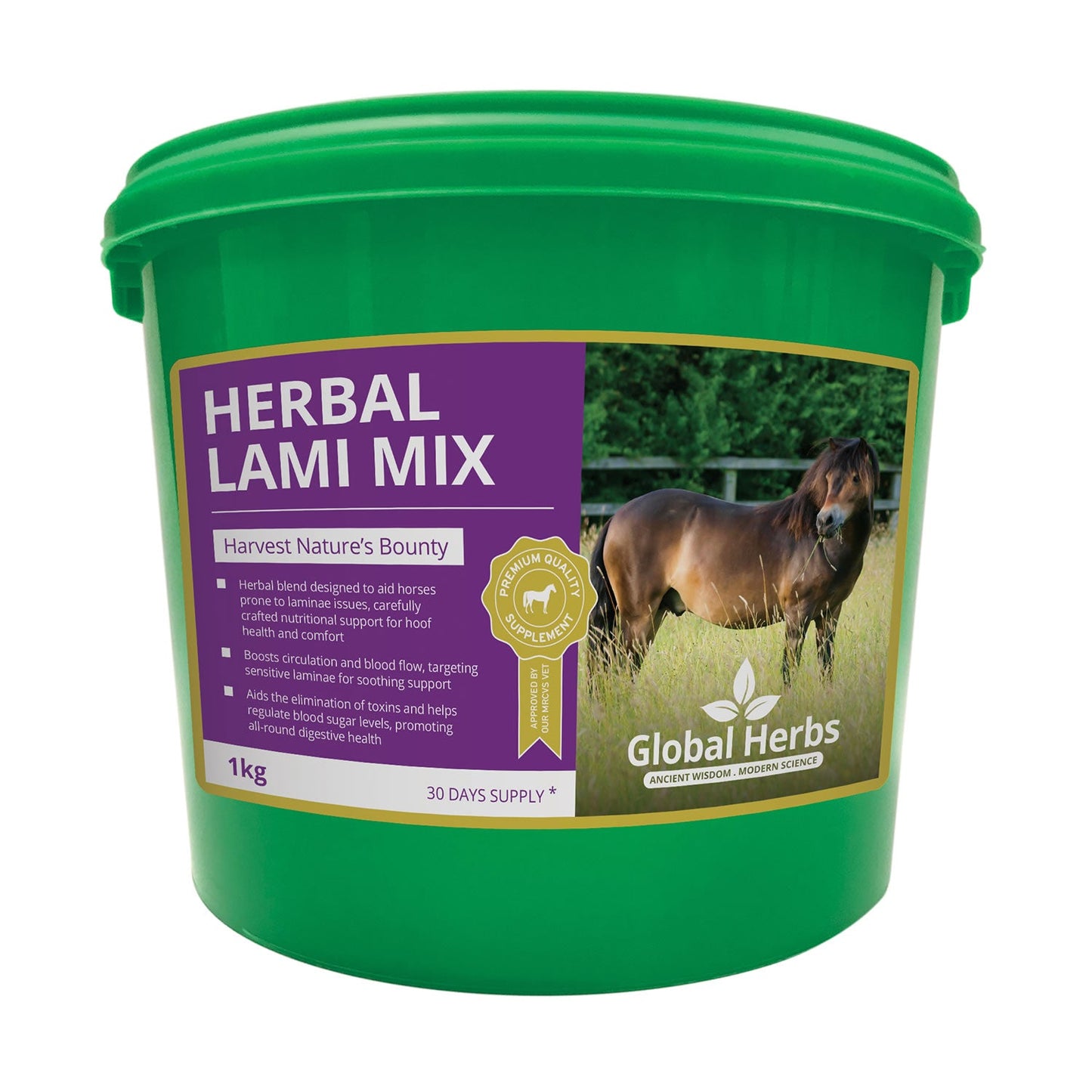 Global Herbs Herbal Lami Mix for Horses Hoof Health and Comfort