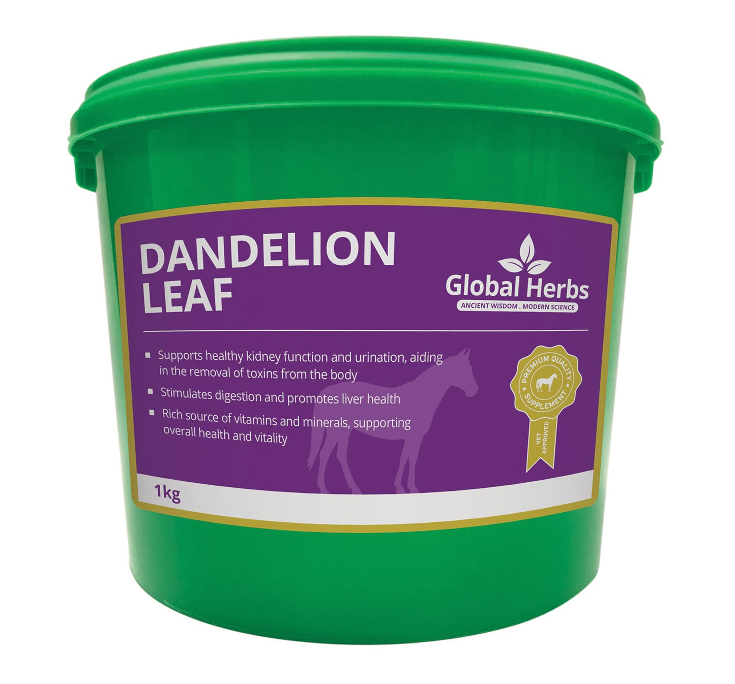 Global Herbs Dandelion Leaf Natural Diuretic for Kidney and Liver Health