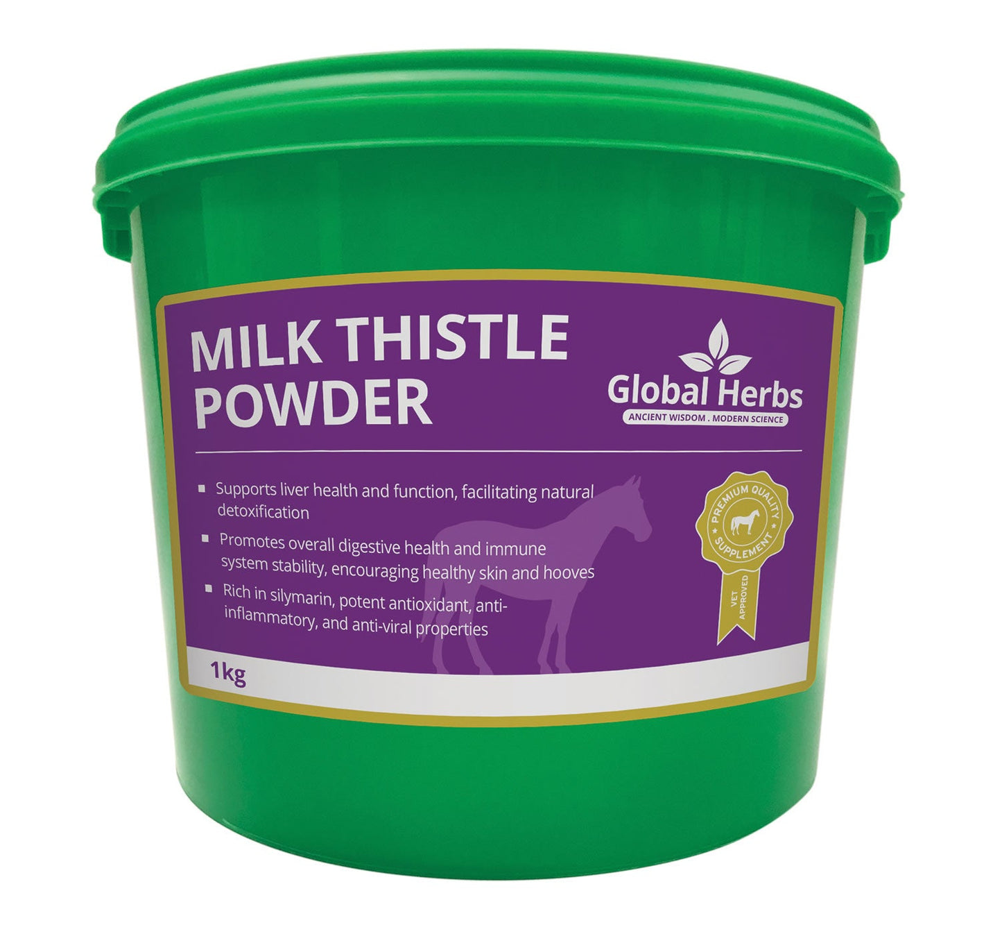 Global Herbs Milk Thistle Powder for Liver Health and Detoxification