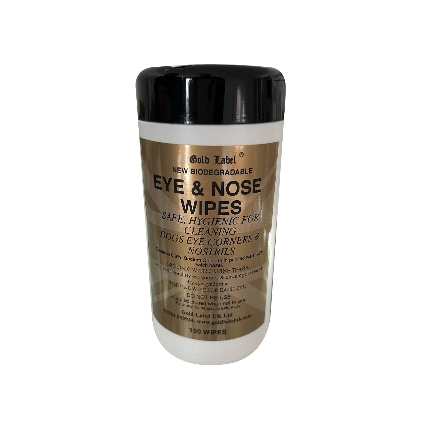 Gold Label Canine Eye & Nose Wipes and For Dogs Soothing Saline Formula
