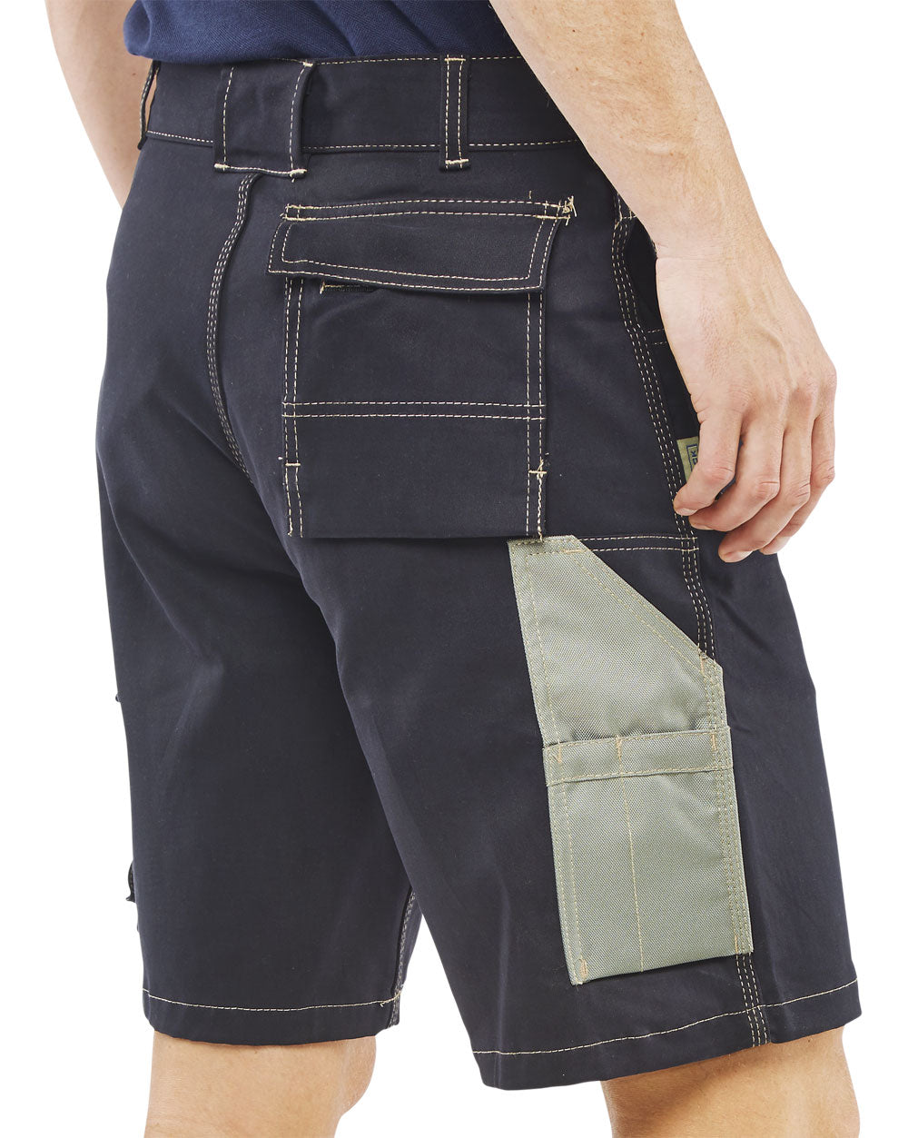 Beeswift Grantham Navy Blue Multi-Purpose Pocket Shorts with Tool Pouches