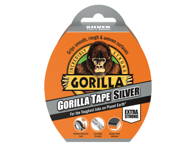 Gorilla Tape Silver 48mm x 11m Extra Strong Durable Repair Duct Tape