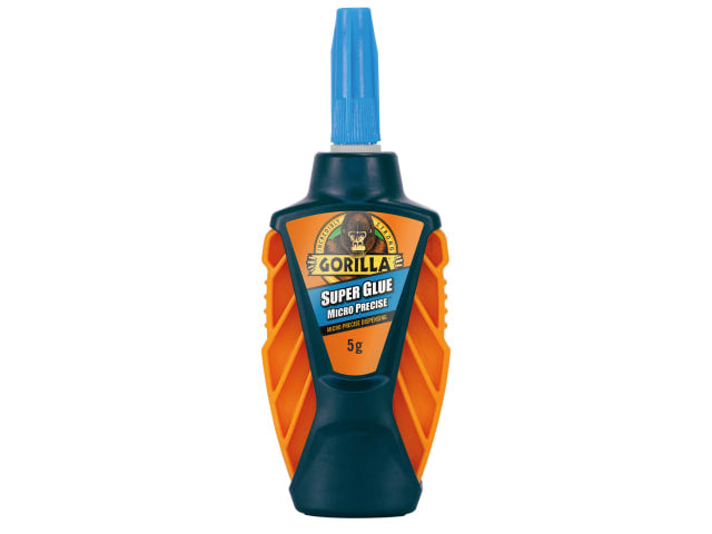Gorilla Superglue Micro Precise 5g Strong Bond Anti-Clog Cap Multi-Surface