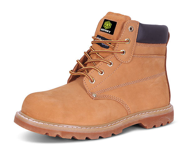 Beeswift Goodyear Welt Boot Steel Toe Cap Slip Resistant Heat Resistant Leather