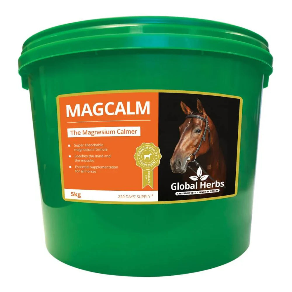 Global Herbs Magcalm Calming Magnesium Supplement for Horses