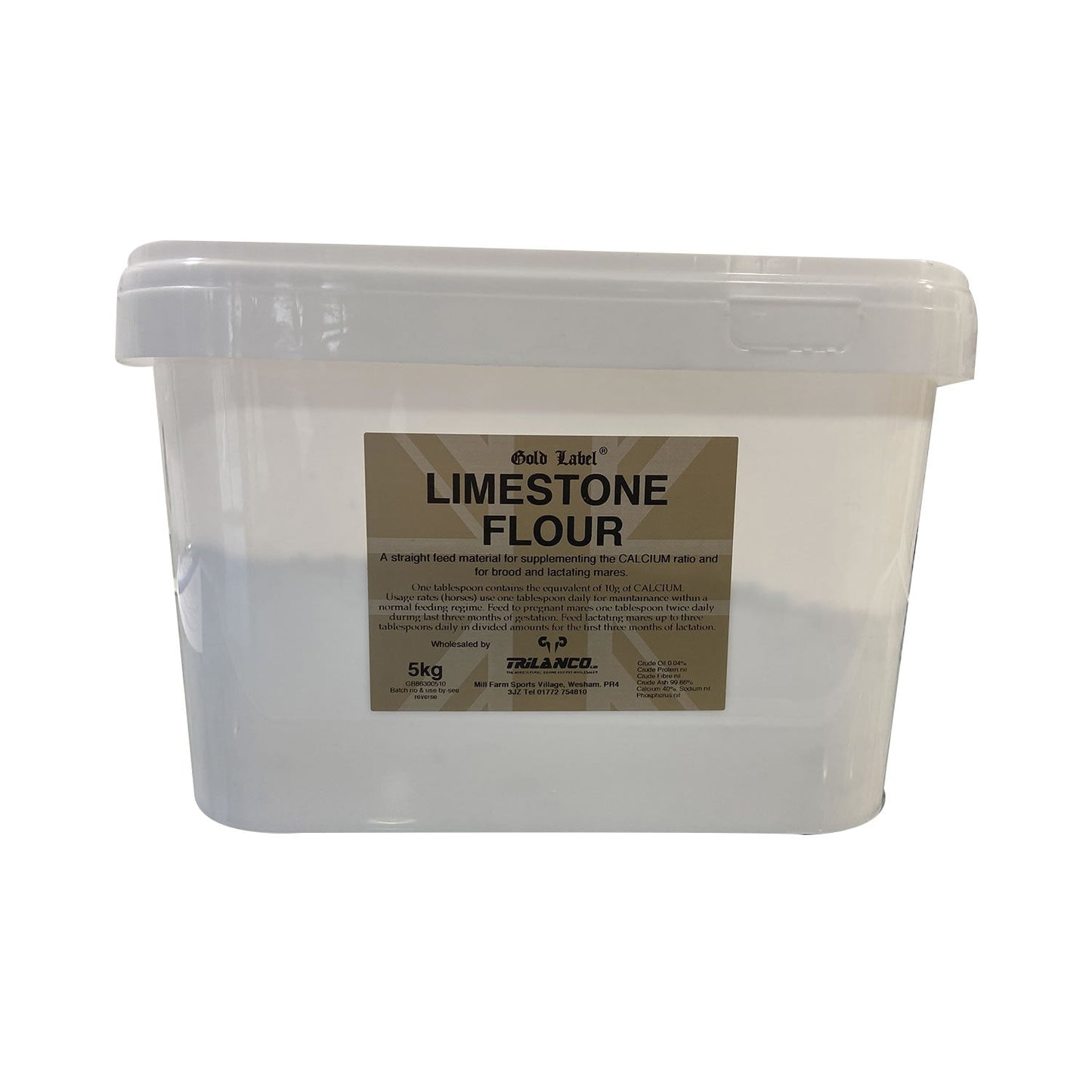 Gold Label Limestone Flour Feed Supplement For Horses Calcium Phosphorus
