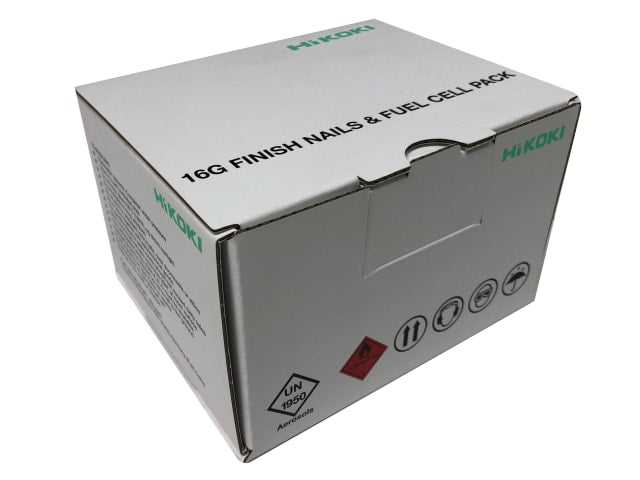 HiKOKI 45mm Second Fix Straight Nails & Gas Fuel Cells Pack of 2500