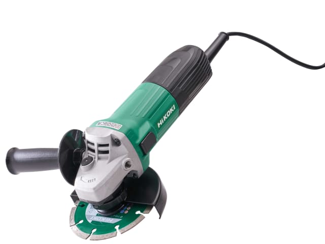 HiKOKI G12STX 600W Angle Grinder 115mm with Diamond Blade & Side Handle