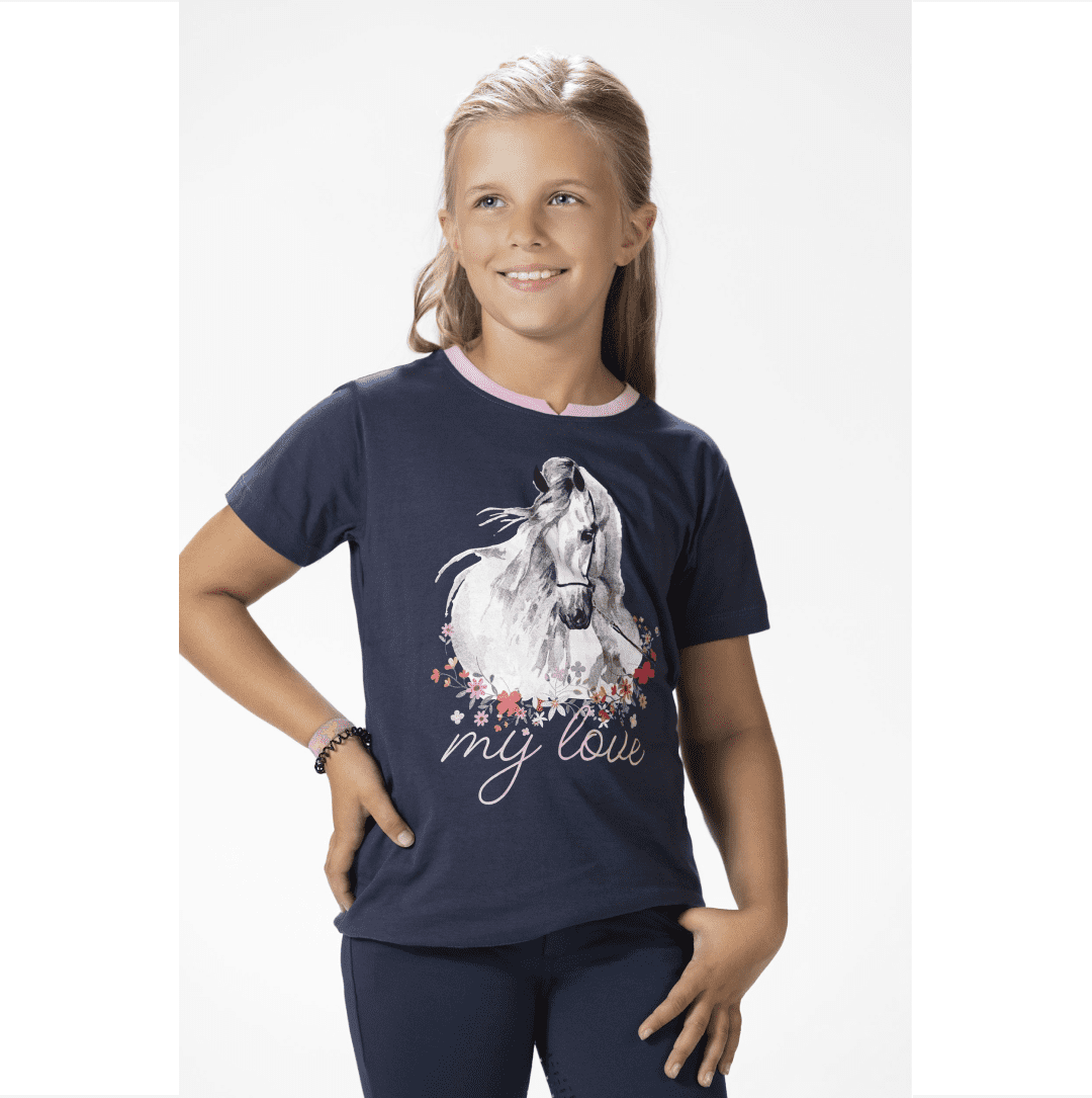 HKM Horse Spirit T-Shirt Cotton Graphic for Horse Lovers Casual Wear