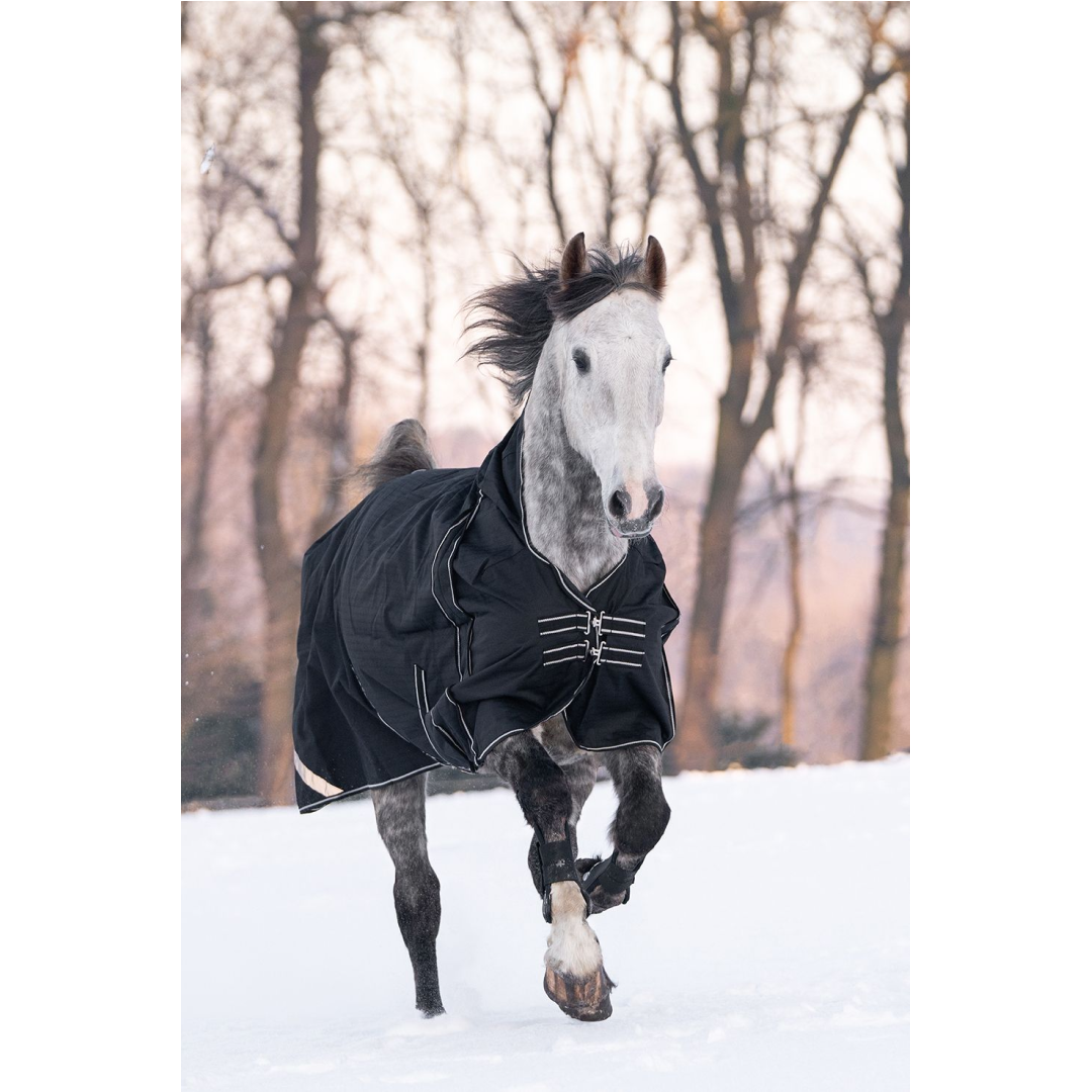 HKM Innsbruck Highneck Rug -1200D, 400g Filling #colour_black