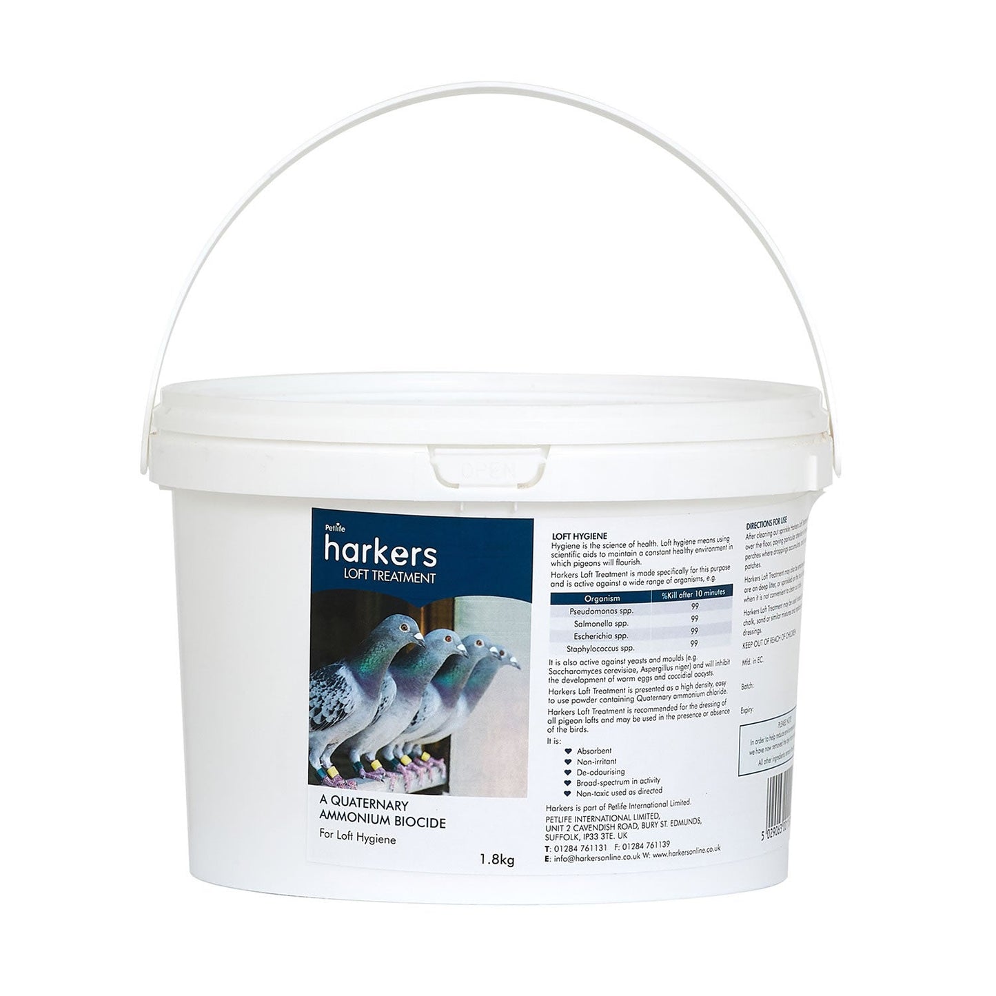 Harkers Loft Treatment Dry Powder Disinfectant for Pigeon Lofts