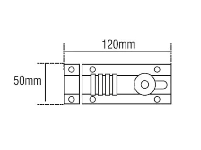 Squire CombiBolt 4 Re-Codable Locking Bolt Chrome 120mm - Security Gates & Sheds