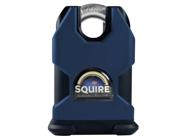 Squire SS50CP5 50mm Solid Steel Brass Padlock Closed Shackle CEN3 Security