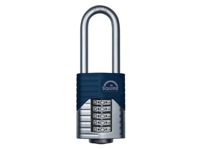 Squire Vulcan Long Shackle Combination Padlock 60mm Boron Alloy Security