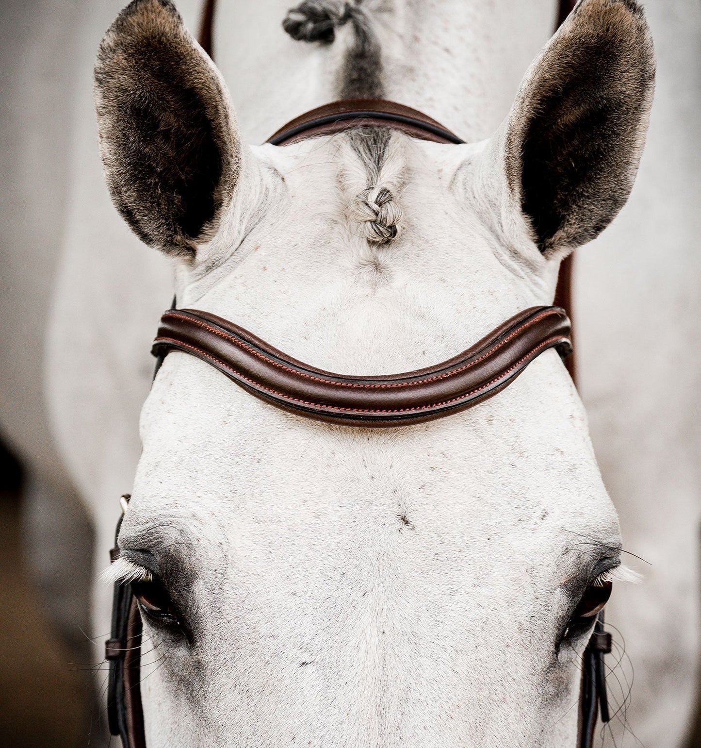 Horseware Ireland Micklem 2 Deluxe Competition Bridle With Reins #colour_dark-havana