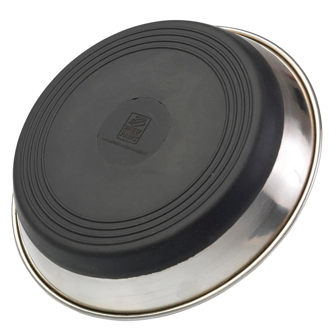 House Of Paws Stainless Steel Dog Bowl with Non-Slip Silicone Grip