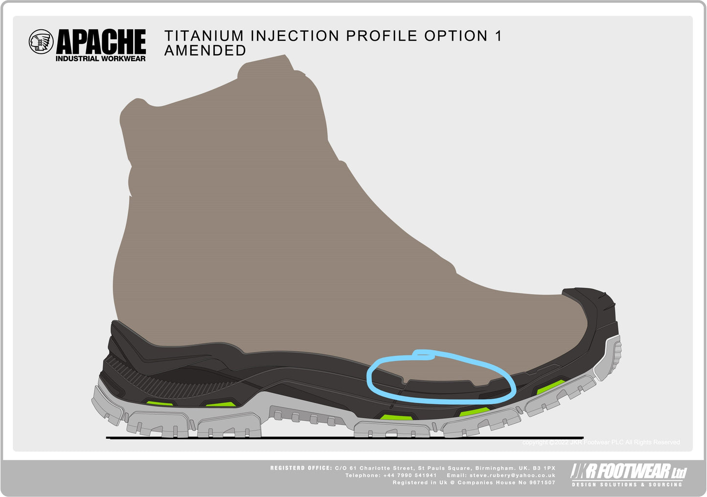 DeWalt Non-Metallic Safety Boots Composite Toe Comfort Insole Brown Nubuck