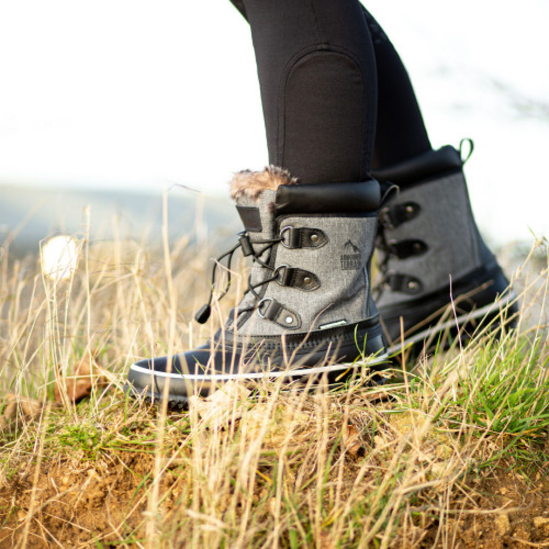 HY HyLand Short Mont Dolent Winter Boots Waterproof Fleece Lined Rubber Sole