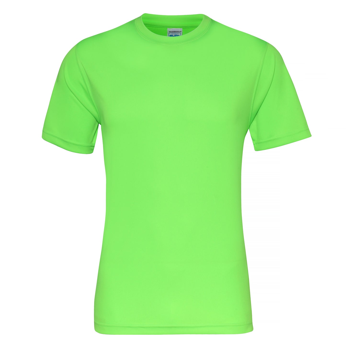 Awdis Just Cool Smooth T-Shirt Electric Green Lightweight Quick-Dry Fitness