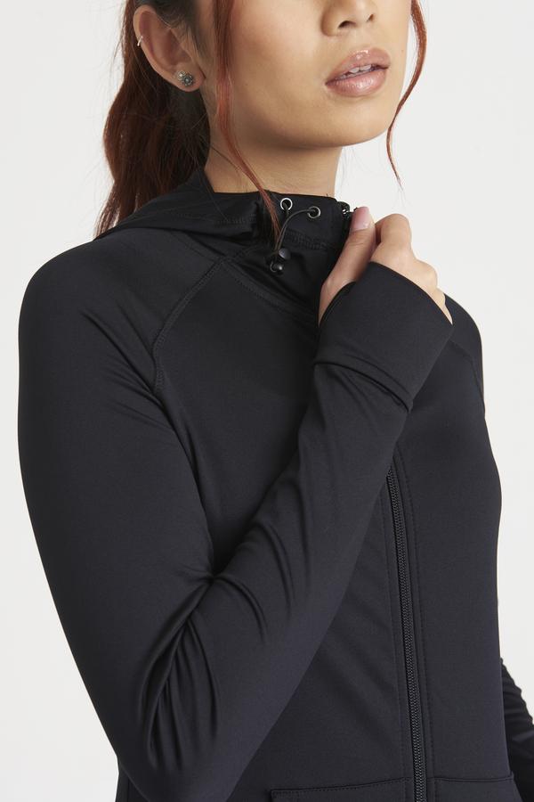Awdis Just Cool Women's Contrast Zoodie Adjustable Hood Raglan Sleeves