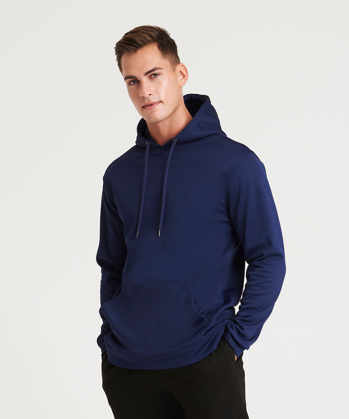 Awdis Just Hoods Sports Hoodie 100% Polyester Kangaroo Pouch Gym Casual Wear