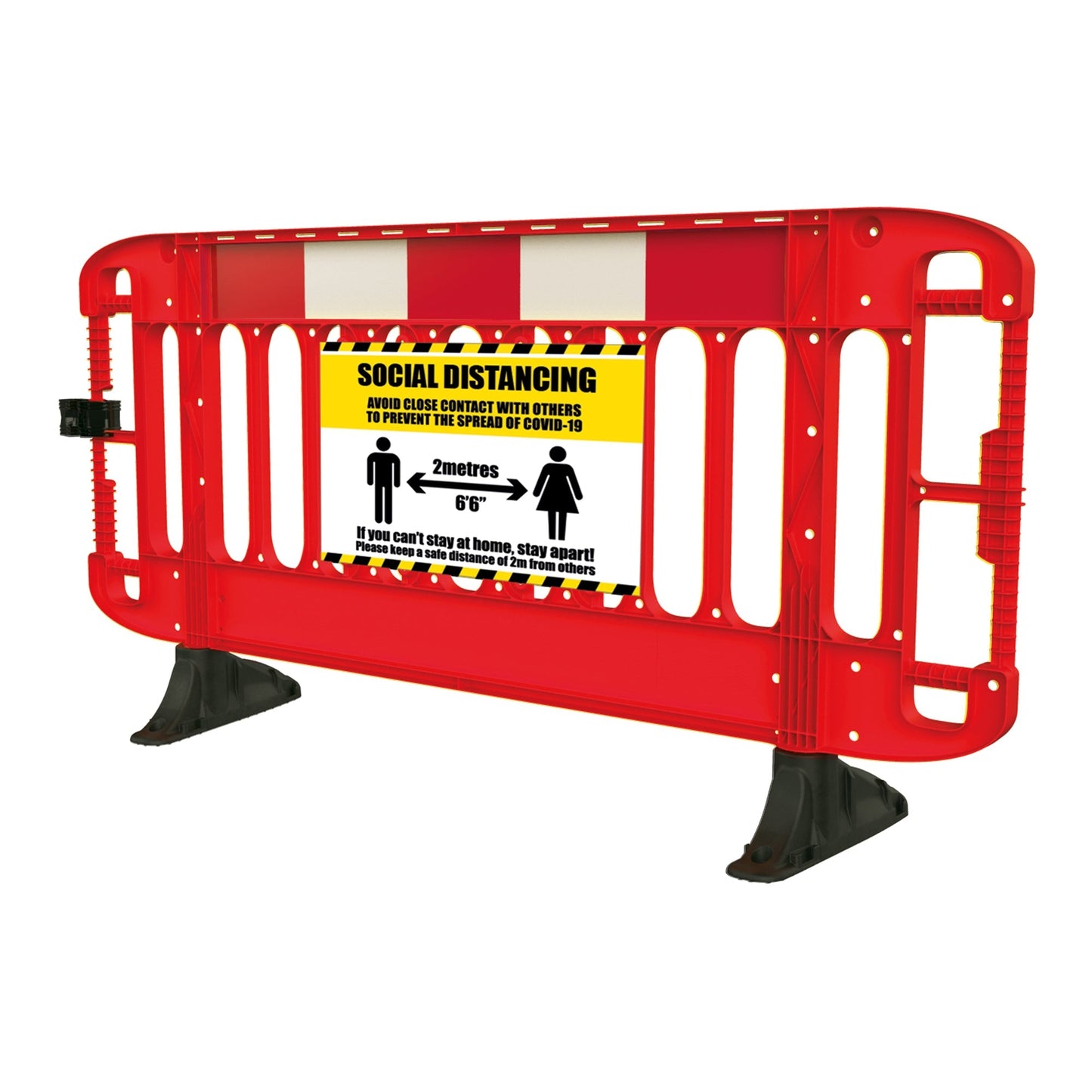 JSP Titan 2m Traffic Barrier with Reflective Panel and Anti-Trip Feet