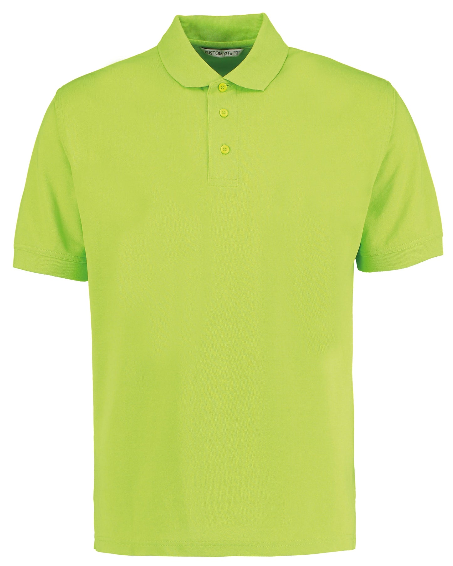 Kustom Kit Klassic Polo Superwash 60°C Classic Fit Lime Green Size XS-5XL