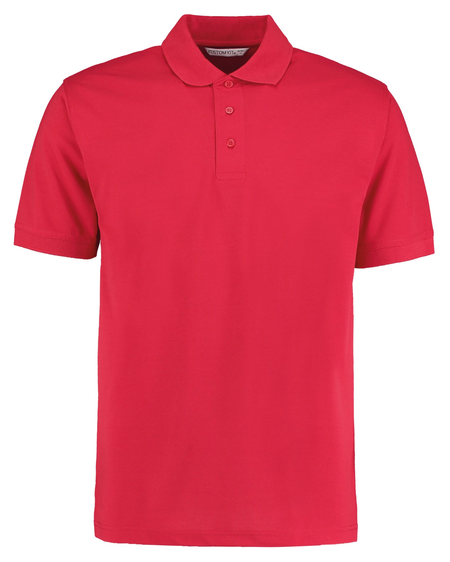 Kustom Kit Klassic Polo Superwash 60°C Classic Fit Red Size XS-5XL