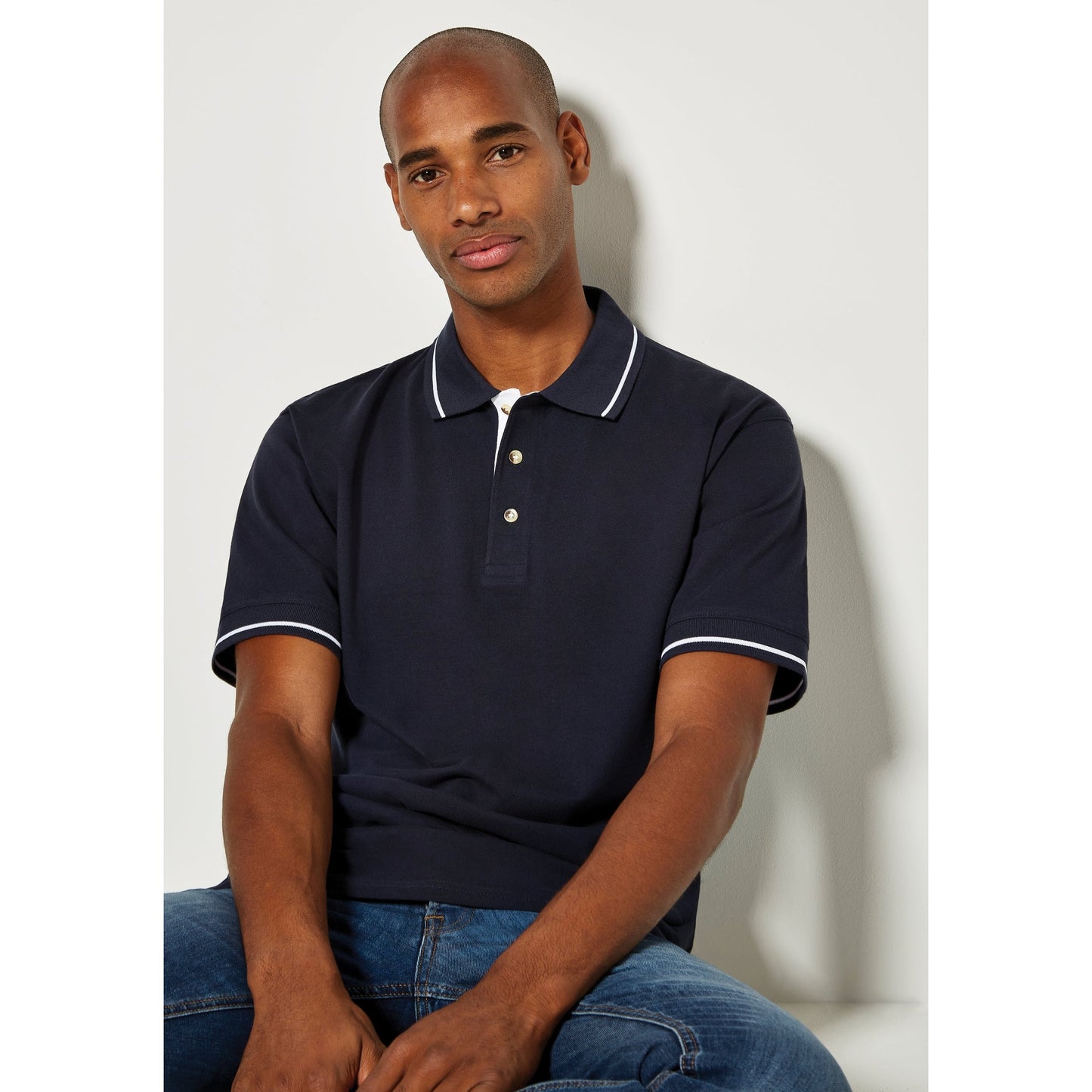 Kustom Kit St Mellion Polo Shirt Classic Fit 100% Cotton Contrast Tipping