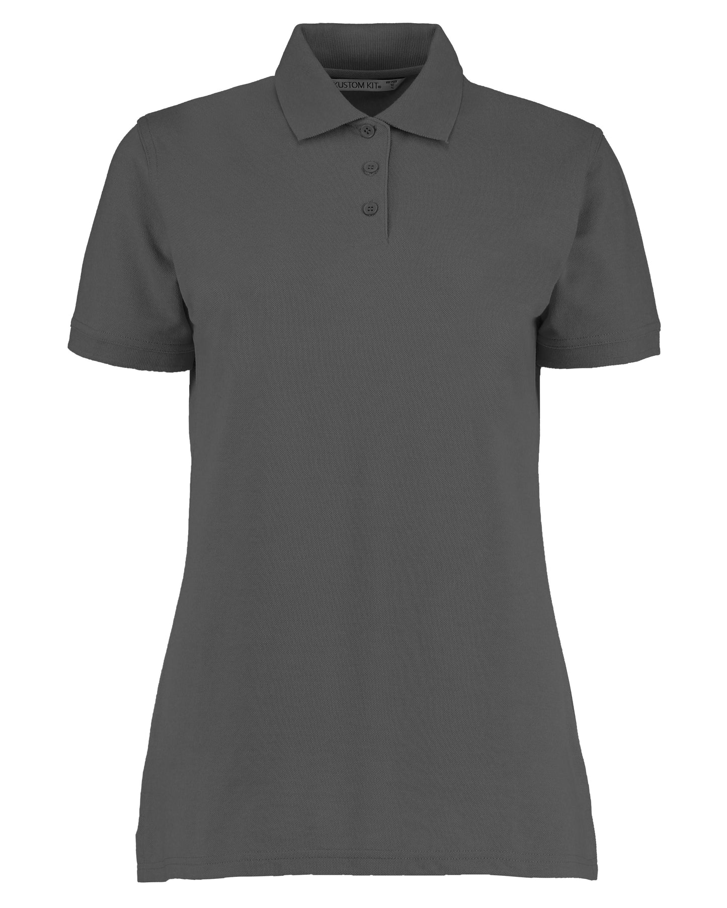 Kustom Kit Klassic Women's Polo Superwash 60°C Classic Fit Charcoal Size 6-24