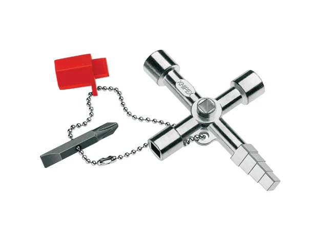 Knipex Profi-Key 11 Way Cabinet Control Key for Gas Water Electricity Systems