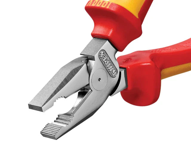 Knipex VDE High Leverage Combination Pliers 180mm Multi-Component Grips