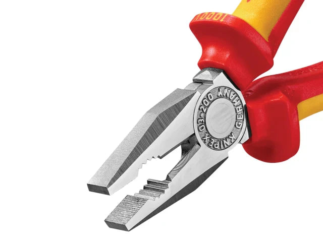 Knipex VDE Combination Pliers 200mm Insulated 1000V Cutting Capacity 3.8mm