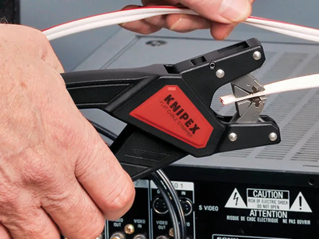 Knipex Automatic Insulation Stripper for Flat Cables 12mm Width 0.75-2.5mm²