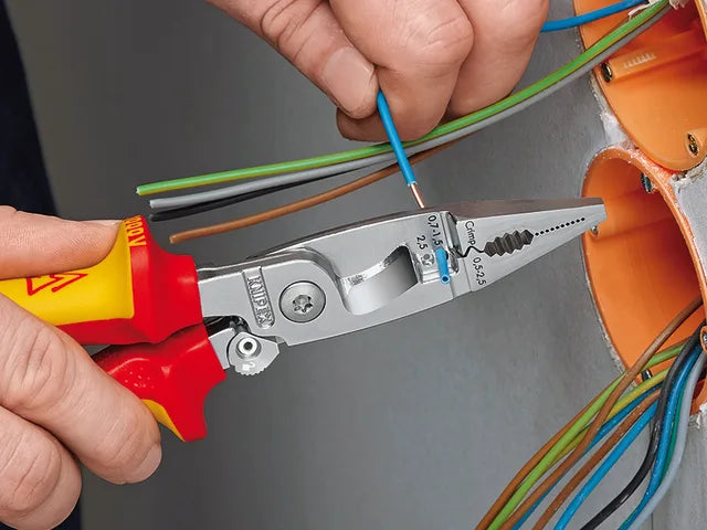 Knipex 200mm Installation Pliers with Tether Point for Secure Handling
