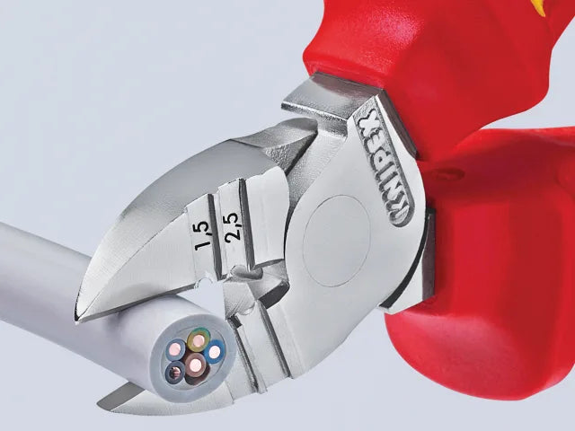 Knipex VDE Diagonal Insulation Stripper Side Cutter 160mm 10,000V Safe Grips