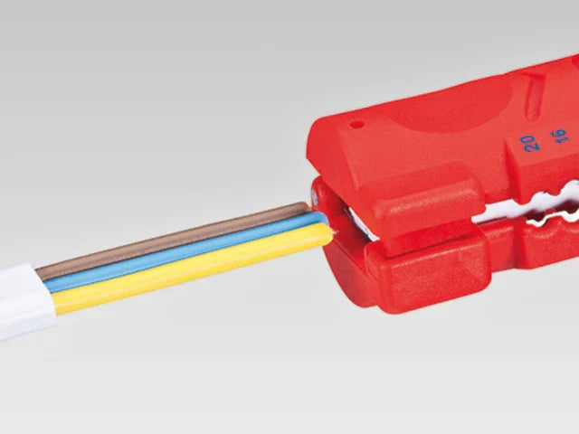 Knipex Stripping Tool for Flat and Round Cables 0.8-2.5mm² Compact Design