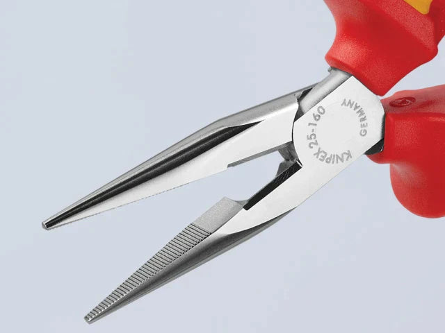 Knipex VDE Snipe Nose Side Cutting Pliers 160mm Multi-Component Grips