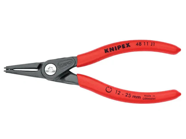 Knipex 48 11 J1 Precision Internal Circlip Pliers 12-25mm Straight 140mm