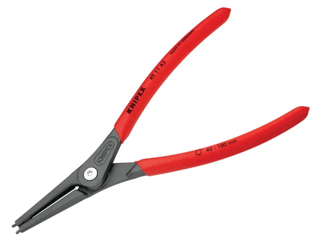 Knipex 49 11 A3 Precision Circlip Pliers External Straight 40-100mm 225mm