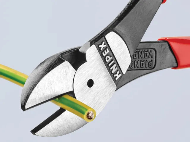 Knipex High Leverage Diagonal Cutters 160mm PVC Grips Heavy-Duty Steel